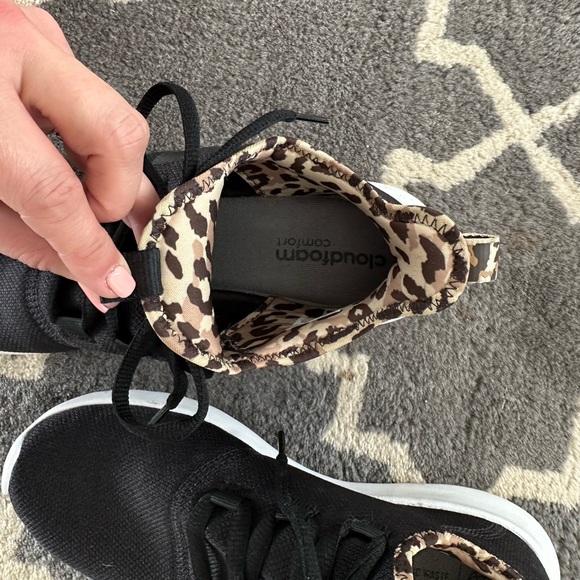 Adidas Cloudfoam Pure 2.0 women’s tennis shoes, bulk with leopard, size 8.5 - Picture 4 of 6